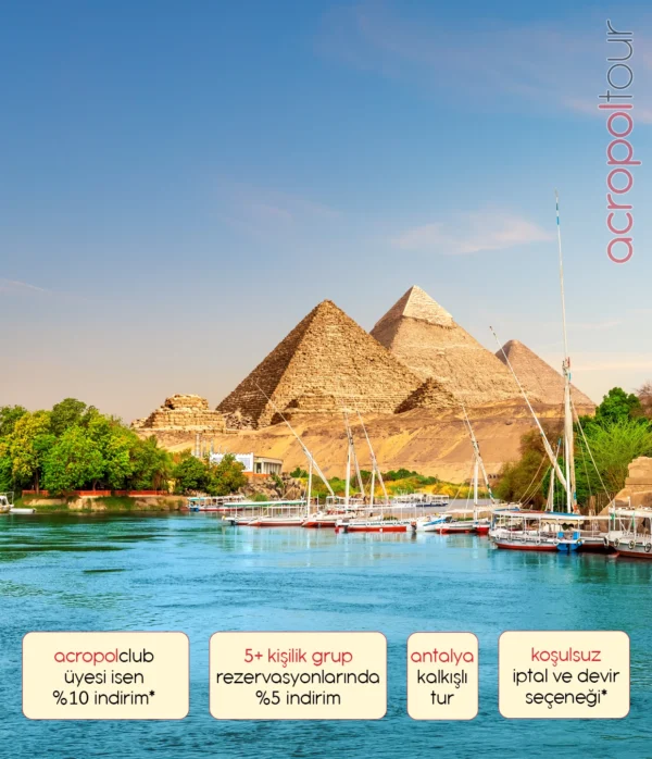 Mısır Harikaları Turu - Antalya Kalkışlı - 5 Gece Konaklamalı